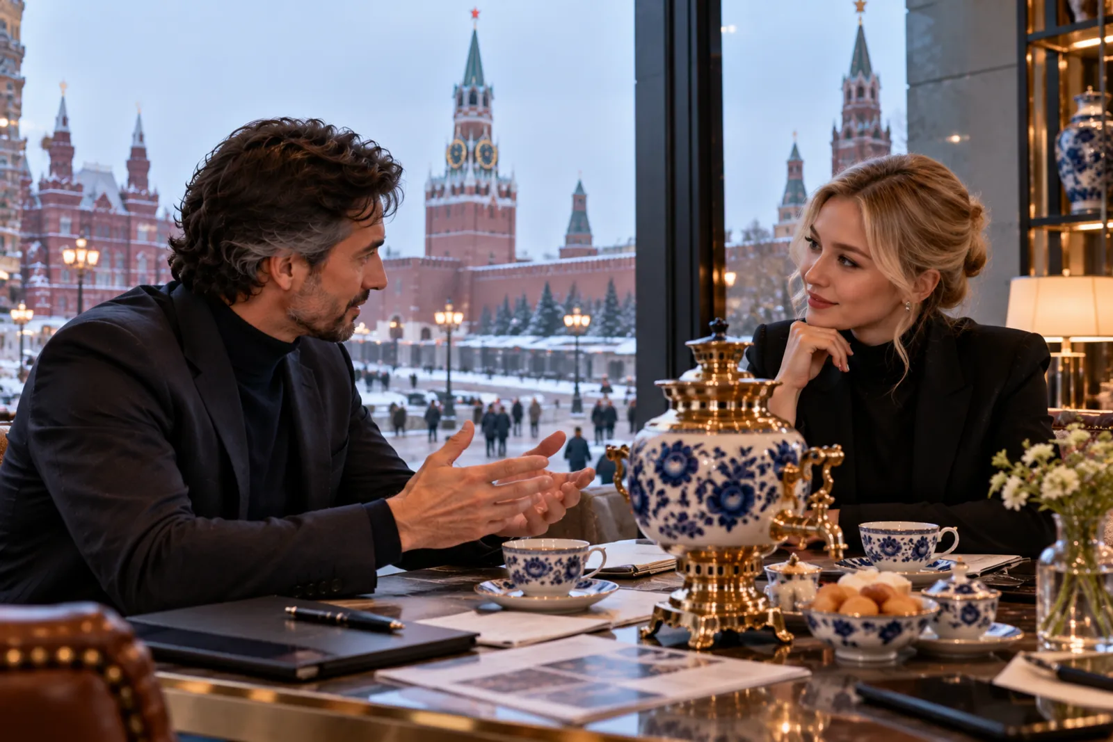 tè al samovar, conversazione