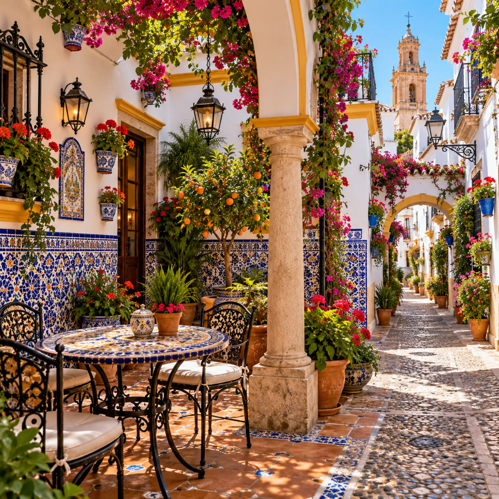 azulejos, insegna in spagnolo