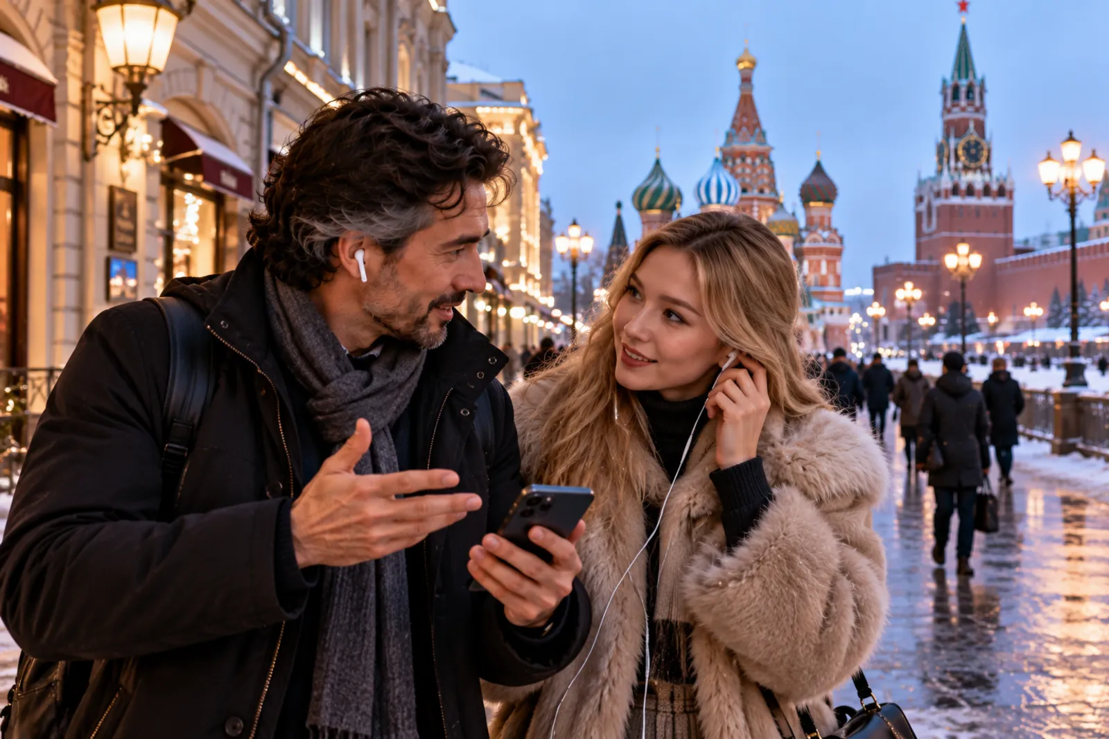 Studente con le cuffie e il telefono in mano
