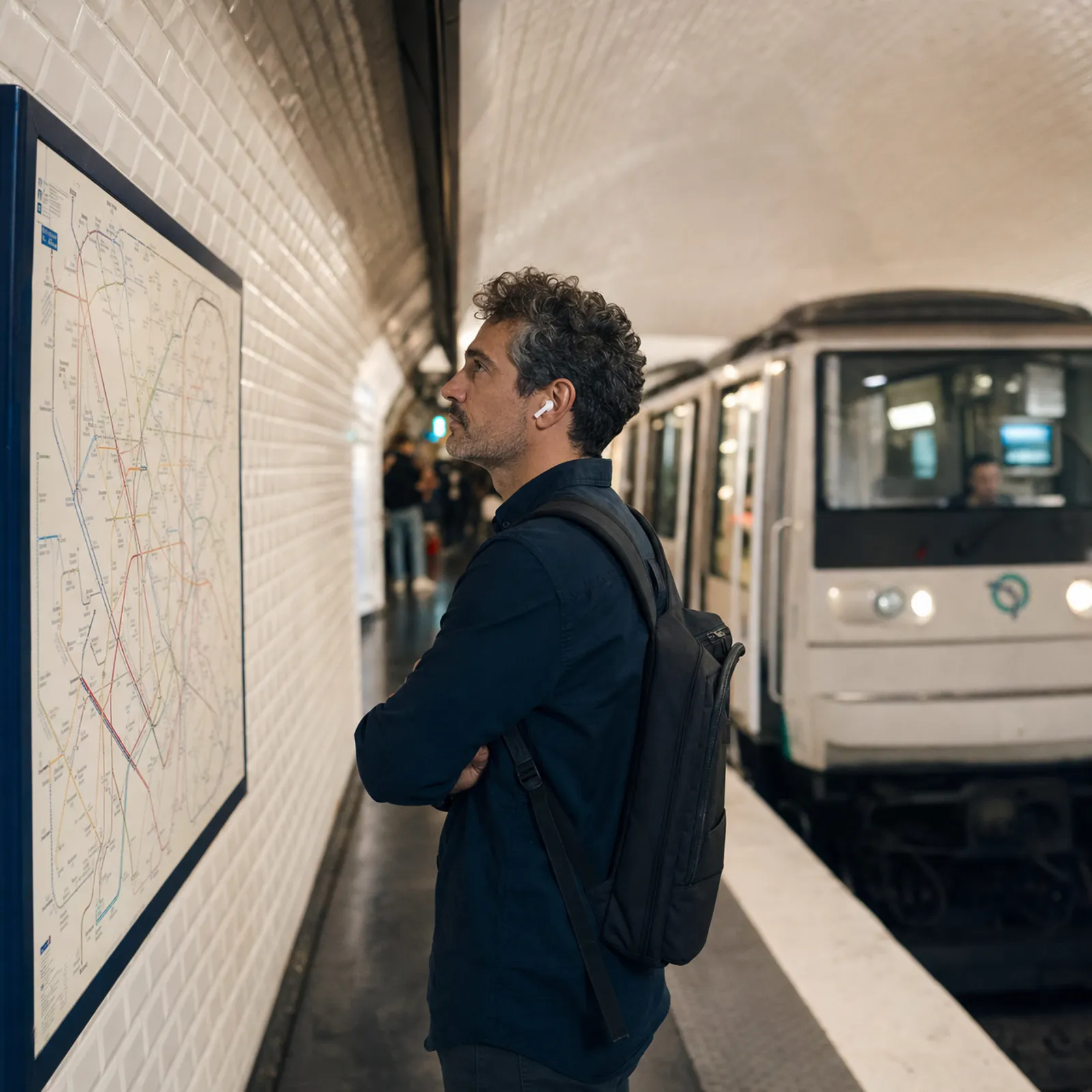 banchina della metropolitana di Parigi