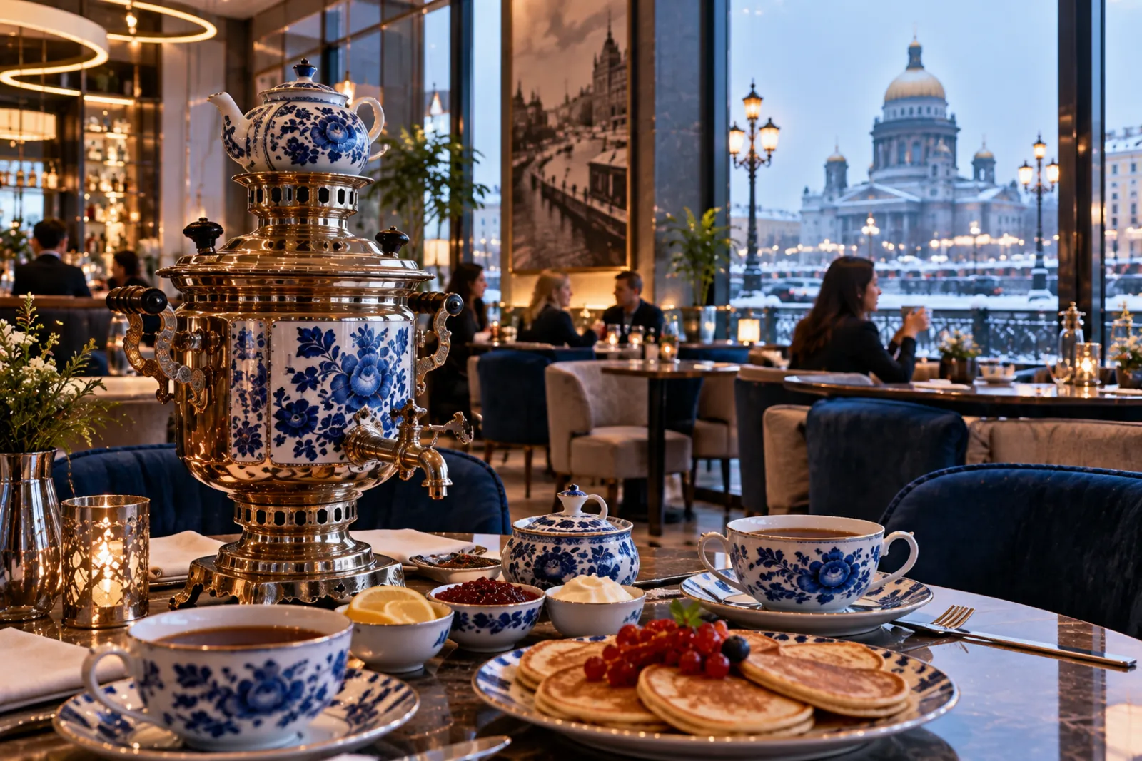 ristorante, samovar