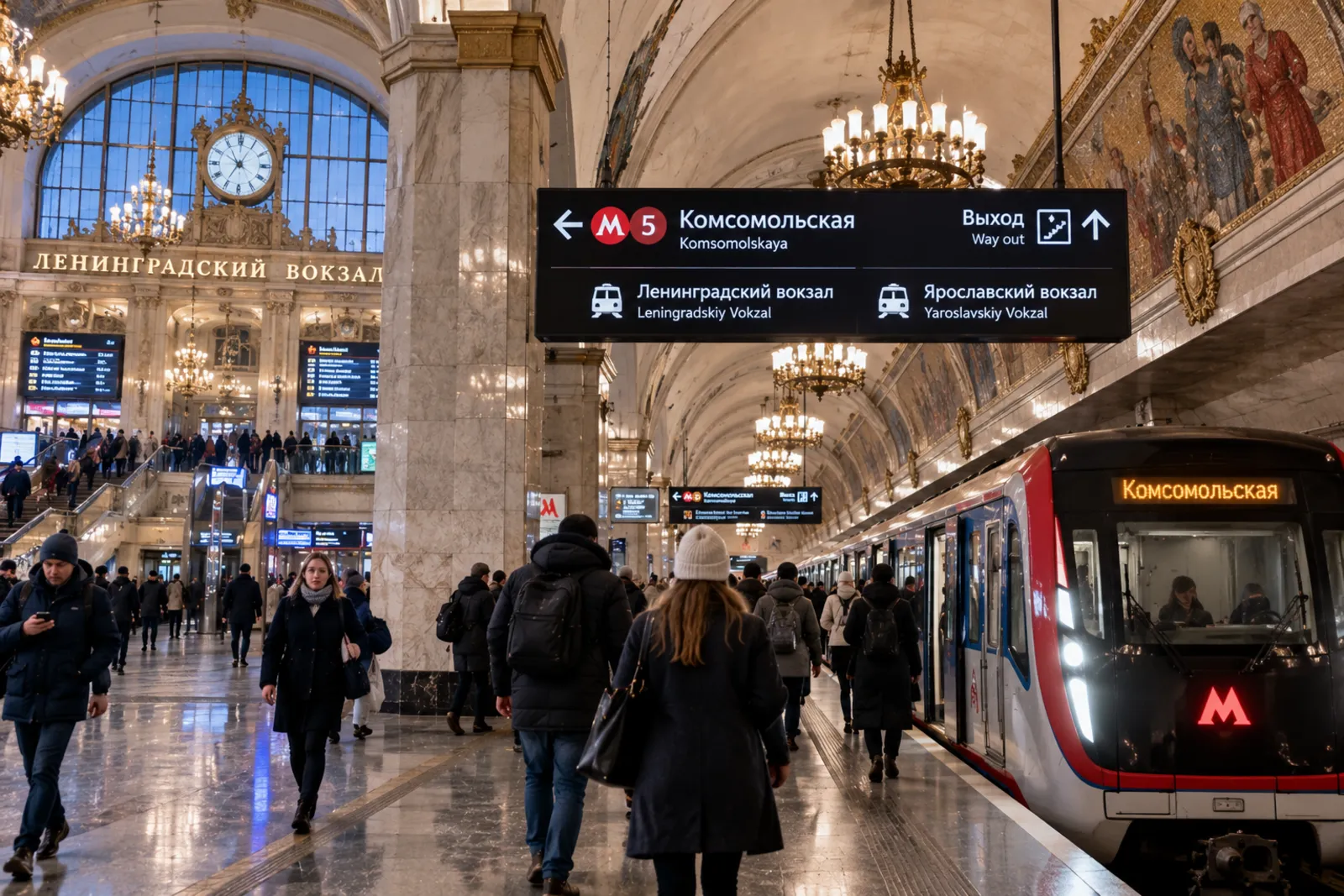 metropolitana di Mosca, stazione
